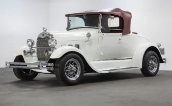 Classic Car 1929 Ford Model A in Stunning White