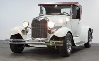 Classic Car 1929 Ford Model A in Stunning White