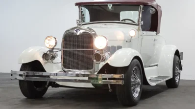 Classic Car 1929 Ford Model A in Stunning White