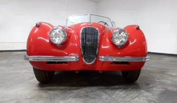 
									Classic Car 1954 Jaguar XK120 Roadster in Iconic Red full								