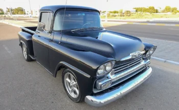 1958 Chevrolet 3100 Pickup Classic Black Truck with V8 Power