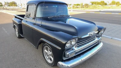 1958 Chevrolet 3100 Pickup Classic Black Truck with V8 Power