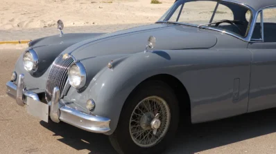 Classic Car 1961 Jaguar XK150 in Elegant Gray