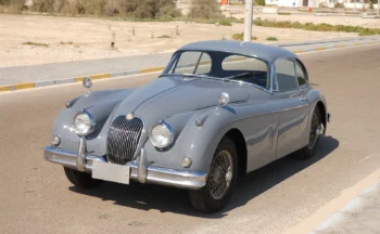 Classic Car 1961 Jaguar XK150 in Elegant Gray