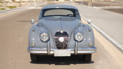 Classic Car 1961 Jaguar XK150 in Elegant Gray